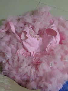 Adorable Pink Ruffled Party Dress