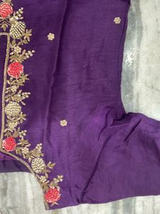 Elegant Purple Embroidered Kurta Set