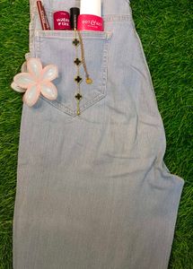 Light Wash Wide Leg Jeans