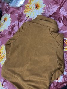 Brown Suede-like Jacket
