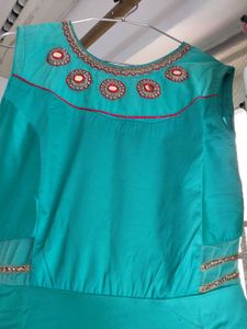 Elegant Sea Green Dress