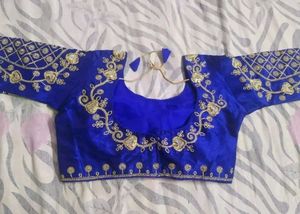 Silk Embroidery Work Blouse
