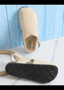 Cream Clog Mules