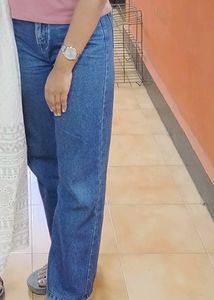Straight Cut Denim Jeans