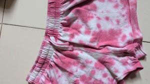 Pink Tie-Dye Shorts