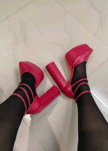 block high heel shoe