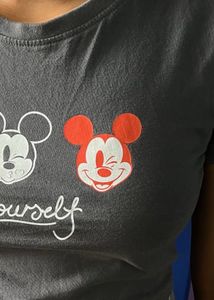 Be Yourself Crop Fitted Tshirt