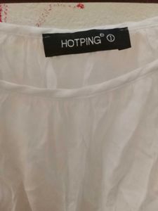 Bohemian White Cold Shoulder Top