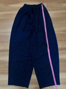 Comfortable Wide Leg Navy Pants