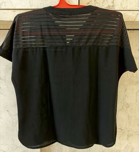Marie Claire Sheer Short Sleeve Shirt Top