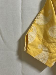 Yellow Paisley Print Kurta