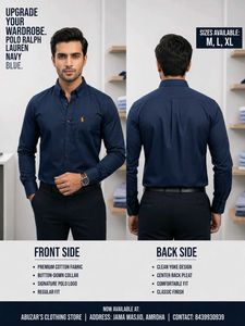 Polo Ralph Lauren Navy Blue Shirt [ L Size ]
