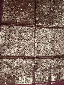 Beautiful Green Embroidered Silk Saree