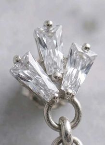 Elegant Silver Hoop Earrings with CZ