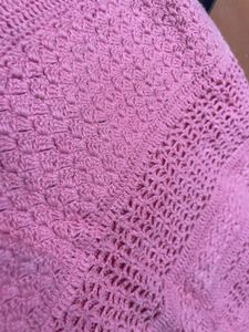 Pink Crochet Tank Top