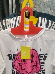 Graphic Print White T-Shirt