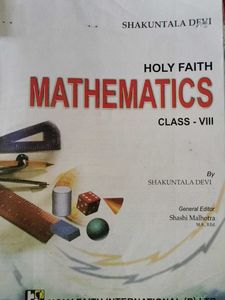 Holy Faith Mathematics Class VIII Textbook
