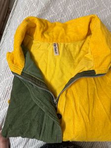 Color Block Corduroy Jacket