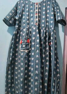 Stylish Teal Printed Kurta