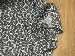 animal print coat set
