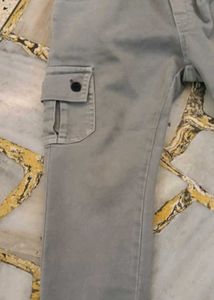 37. Kids Grey Cargo Pants