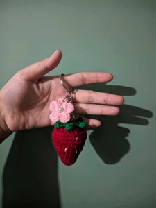 Cute Strawberry Keychain
