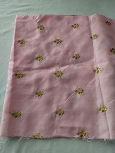Pink Embroidery Unstitched Material (Women)