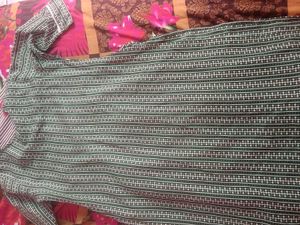Stylish Green Printed Kurta