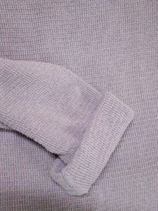 Lavender Knit Pullover Sweatshirt