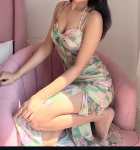 Savana Floral Maxi Dress with High Slit
