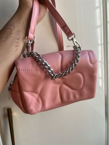 Pink Quilted Shoulder Bag
