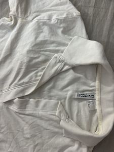 White Divided Polo Shirt