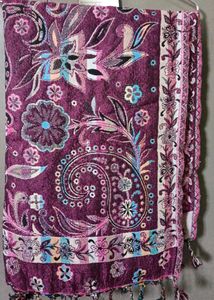 Vibrant Paisley &amp; Stripe Scarf/ Shawl/Stole