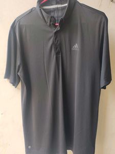 Adidas Men's Black Polo Shirt