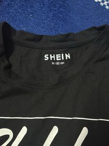 Black Graphic Tee - 'Shhh No One Cares'