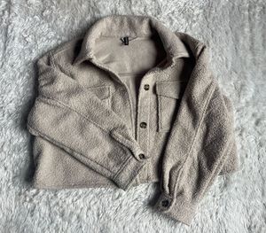 Cozy Fleece Shacket - Beige
