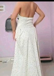 Polka Dot Halter Neck Maxi Dress