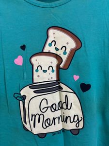 Cute "Good Morning" Graphic T-Shirt 💙💙