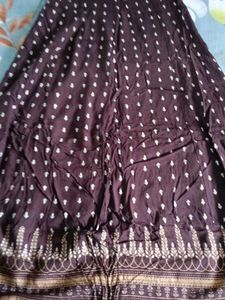 Elegant Ethnic Gown with Indian Print