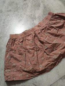 Cute Floral Print Mini Skirt