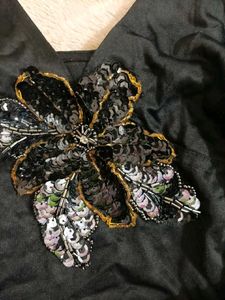Vintage Sequin Beaded  Halter Neck Top