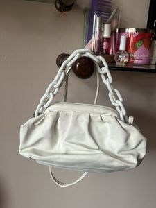 Stylish White Clutch Bag