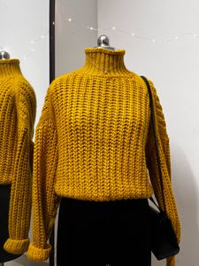 H&amp;M Yellow High Neck Sweater