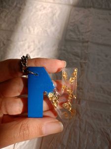 Resin N latter Keychain