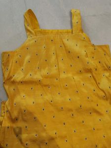 Yellow 💛 Chanderi Palazzo Pant with Suit