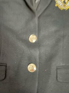 Classic Black Blazer with Emblem