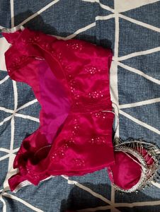 Lehenga Pink Color Full Embroidery For Womens