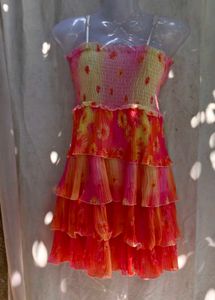 Bohemian Tiered Floral Mini Dress