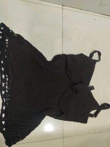 boho y2k brown sleeveless top