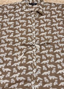 Kaftan Cartoon Printed Night Suit